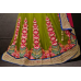 Incredible Green Colored Embroidered Chiffon Net Lehenga Saree Incredible Green Colored Embroidered Chiffon Net Lehenga Saree